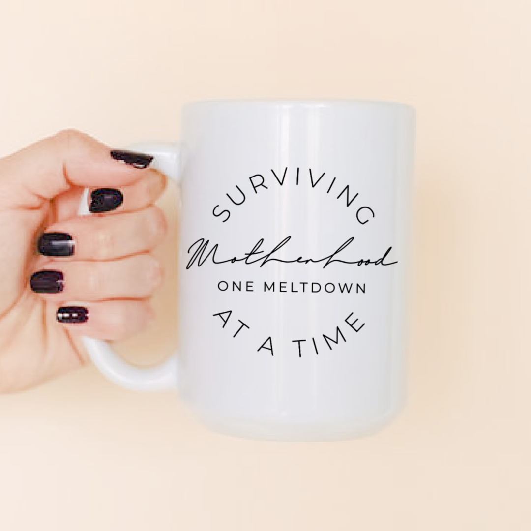 15oz surviving motherhood mug