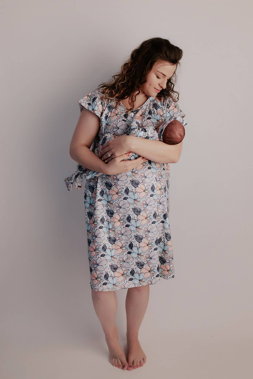 Flower Bloom Labor and Delivery/ Nursing Gown