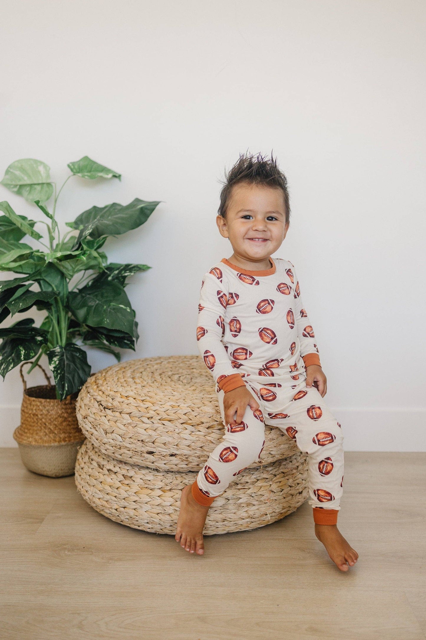 Football 2pc Bamboo Pajamas