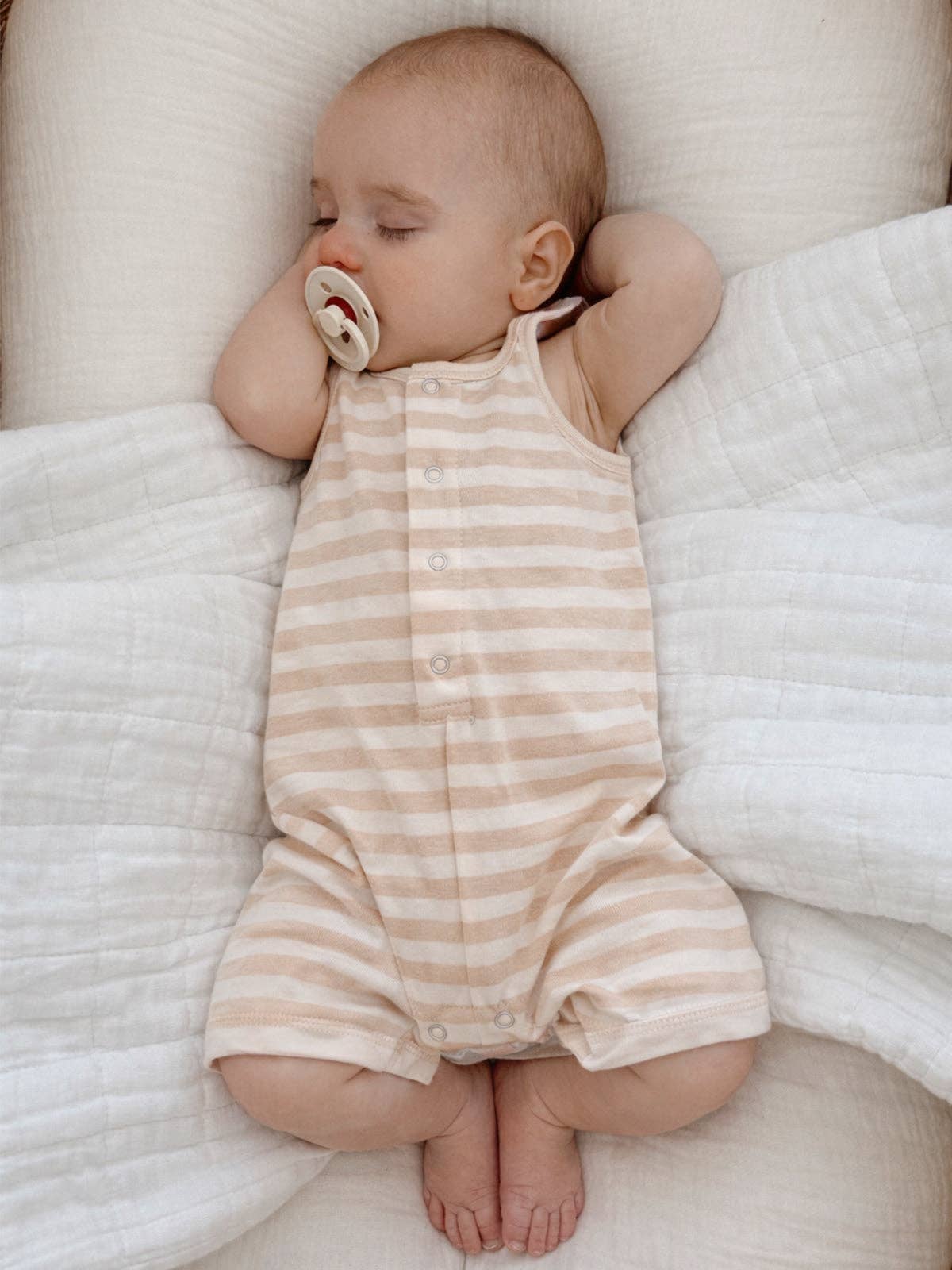 Organic Shortie / Biscuit Stripe