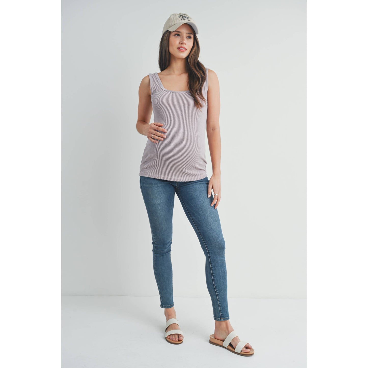 Ribbed Maternity Tank Top