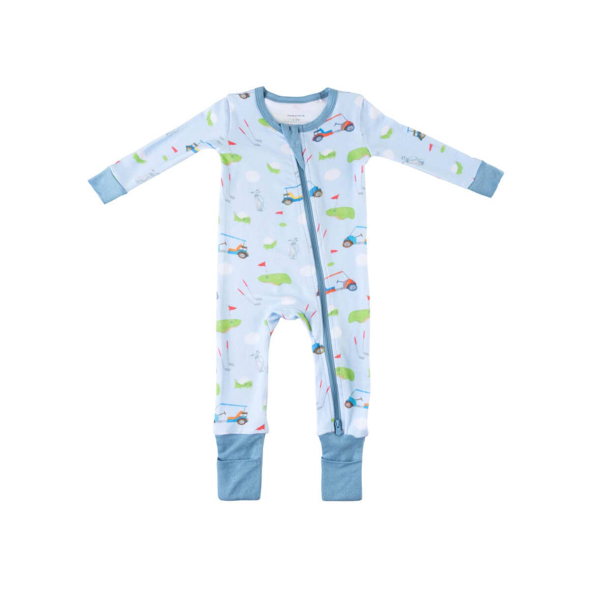 Baby Bamboo Pajamas w/ DreamCuffs® - Golf