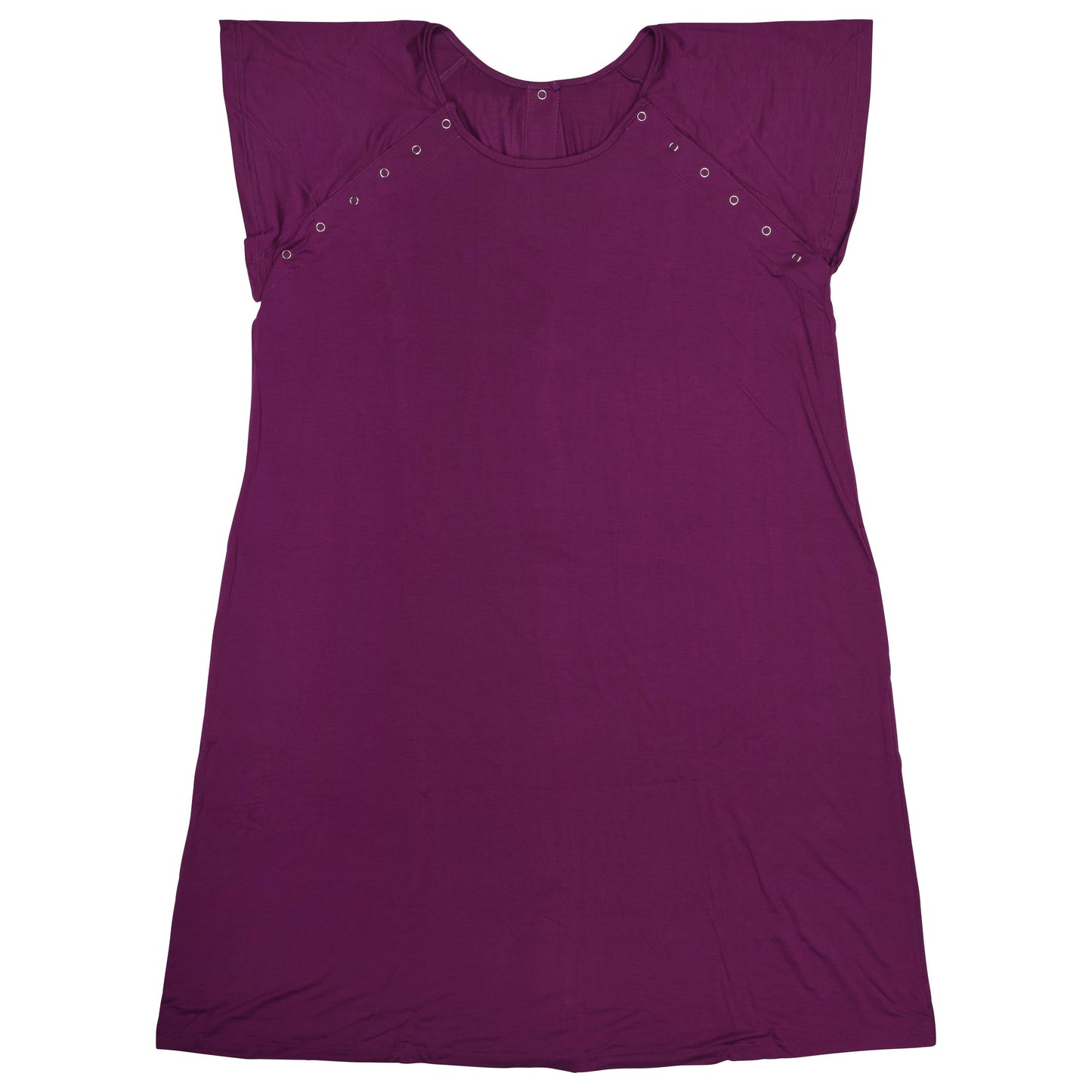 Plum Purple Maternity Mommy Labor and Delivery/ Nursing Gown