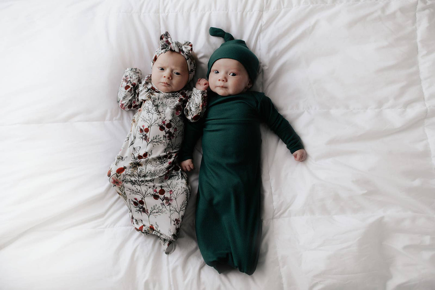 Forest Green Ribbed Gown