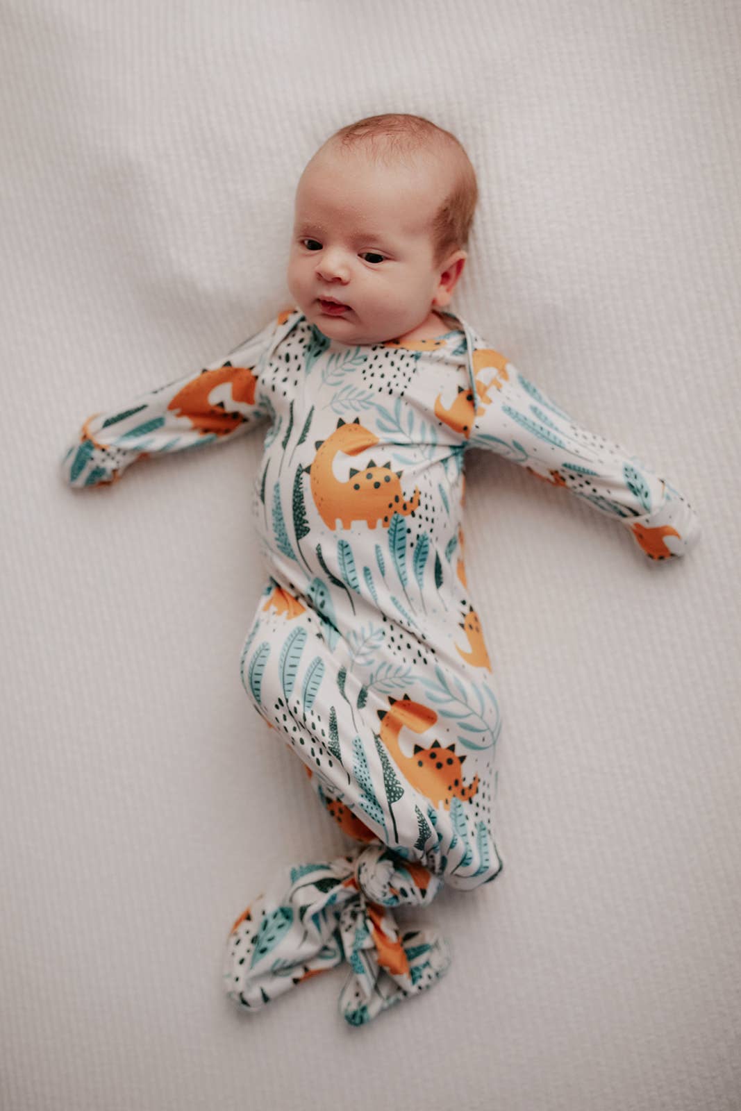 Dinosaur Print Knotted Gown