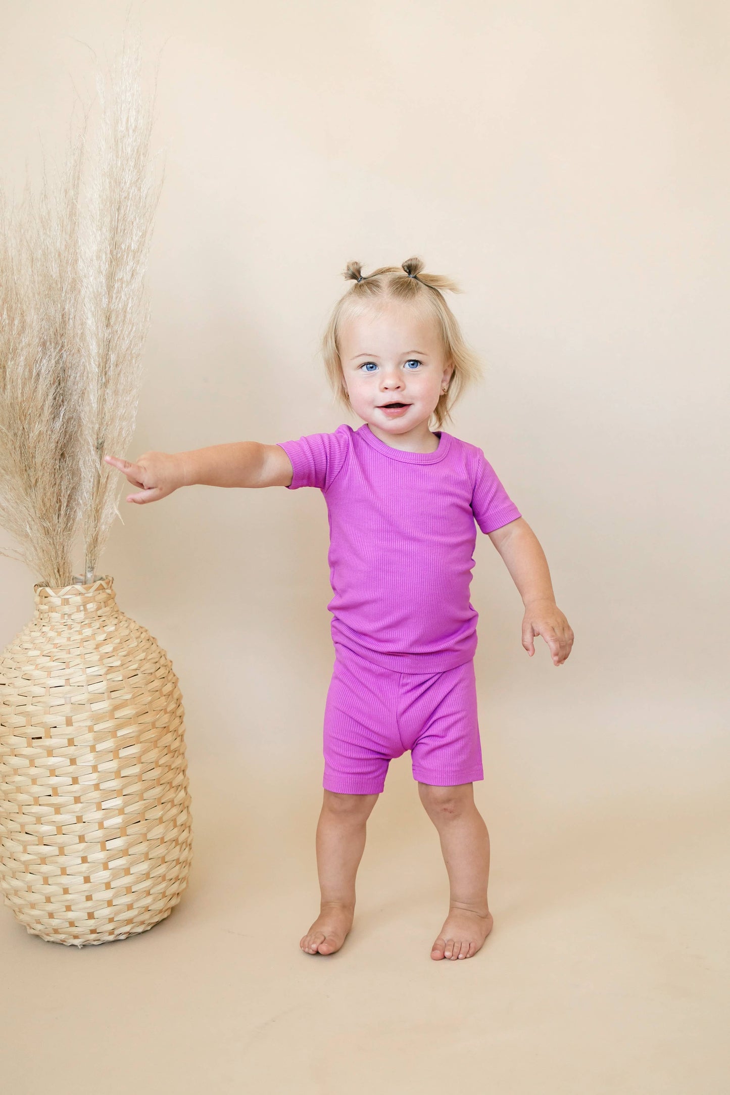 Solid Ribbed Bamboo 2pc Pajamas