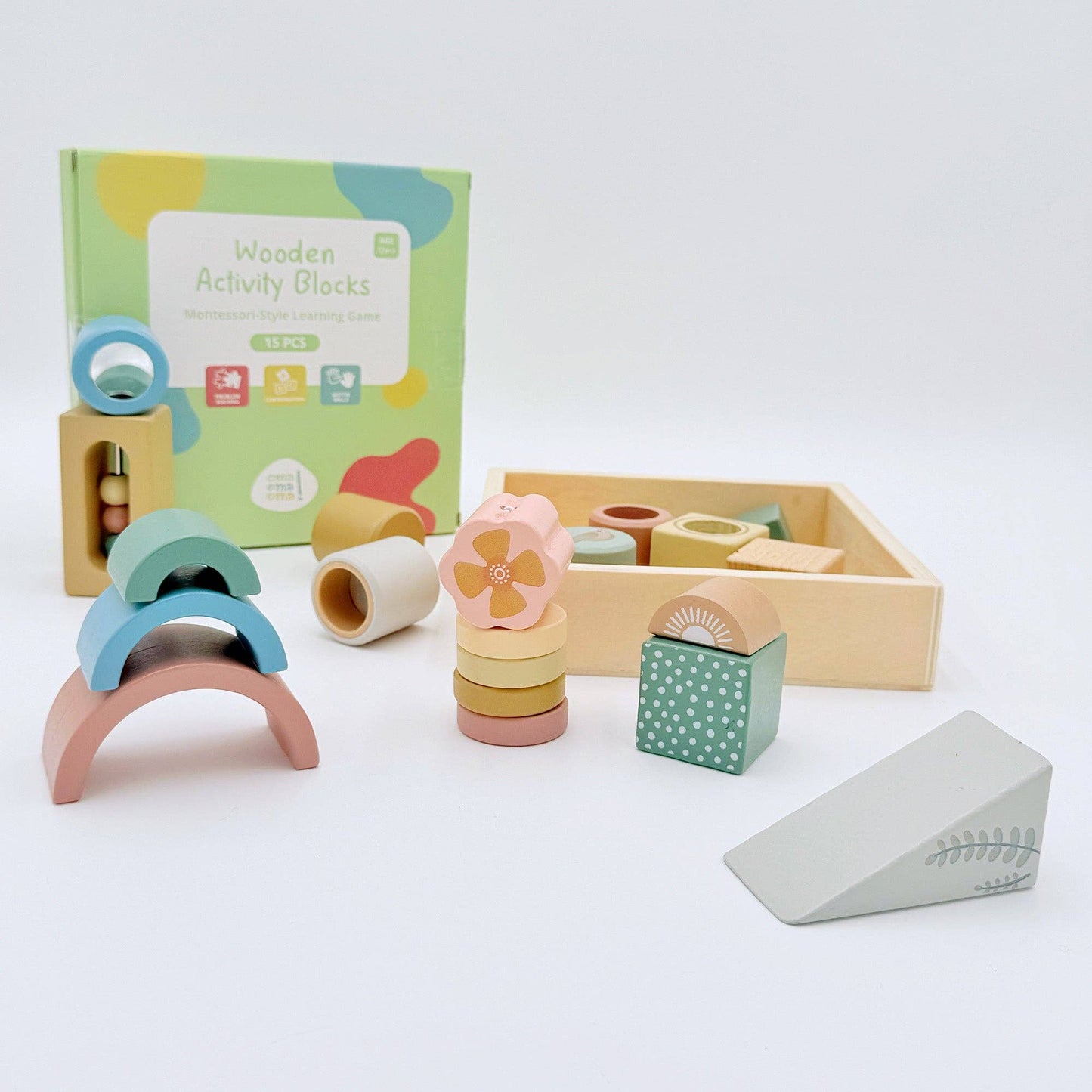 Wooden Activity Blocks 15pc