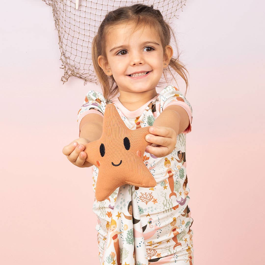 Starfish Mermaid Bamboo Baby Lovey