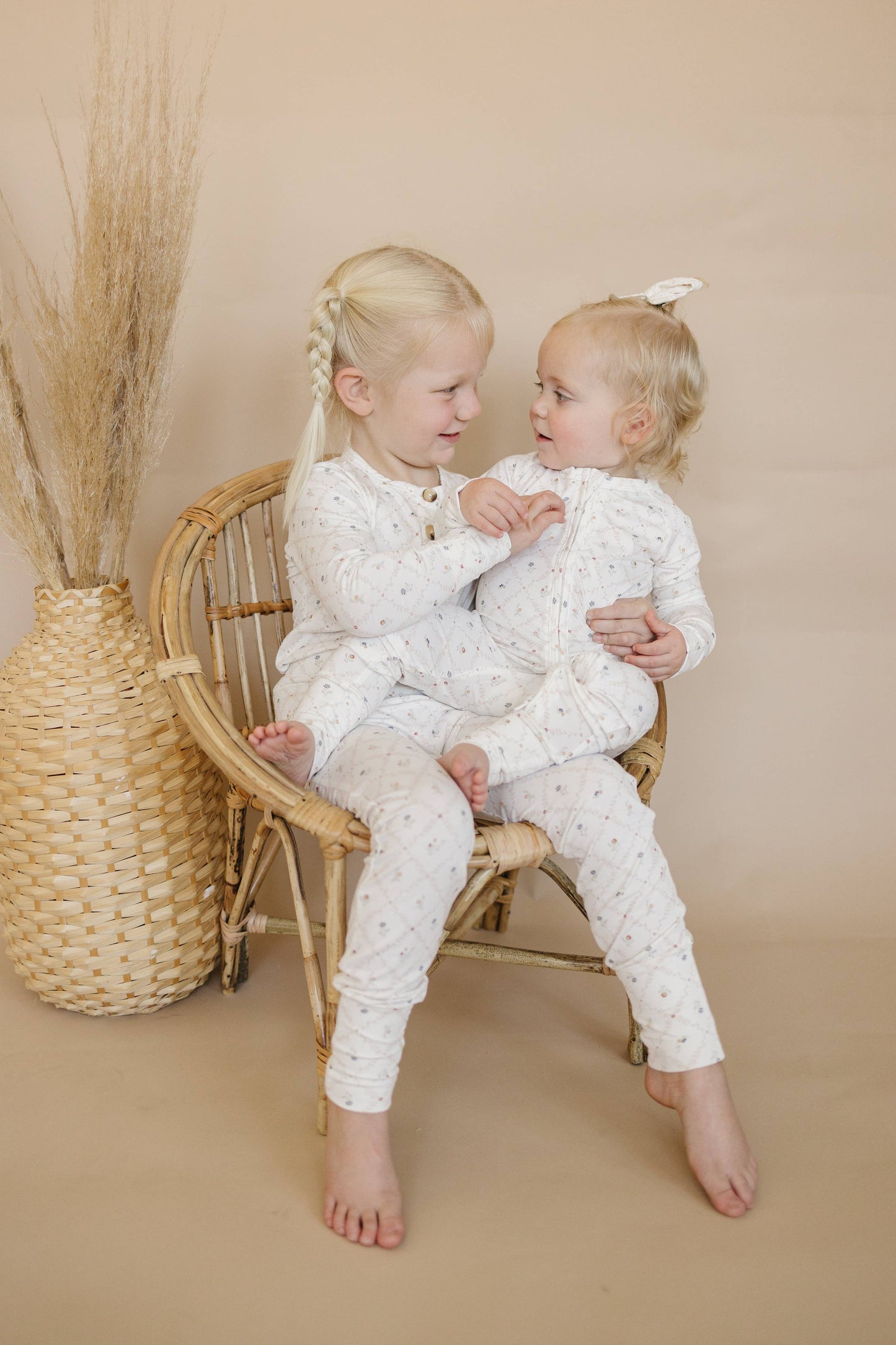 Vintage Blooms Floral 2pc Bamboo Pajamas