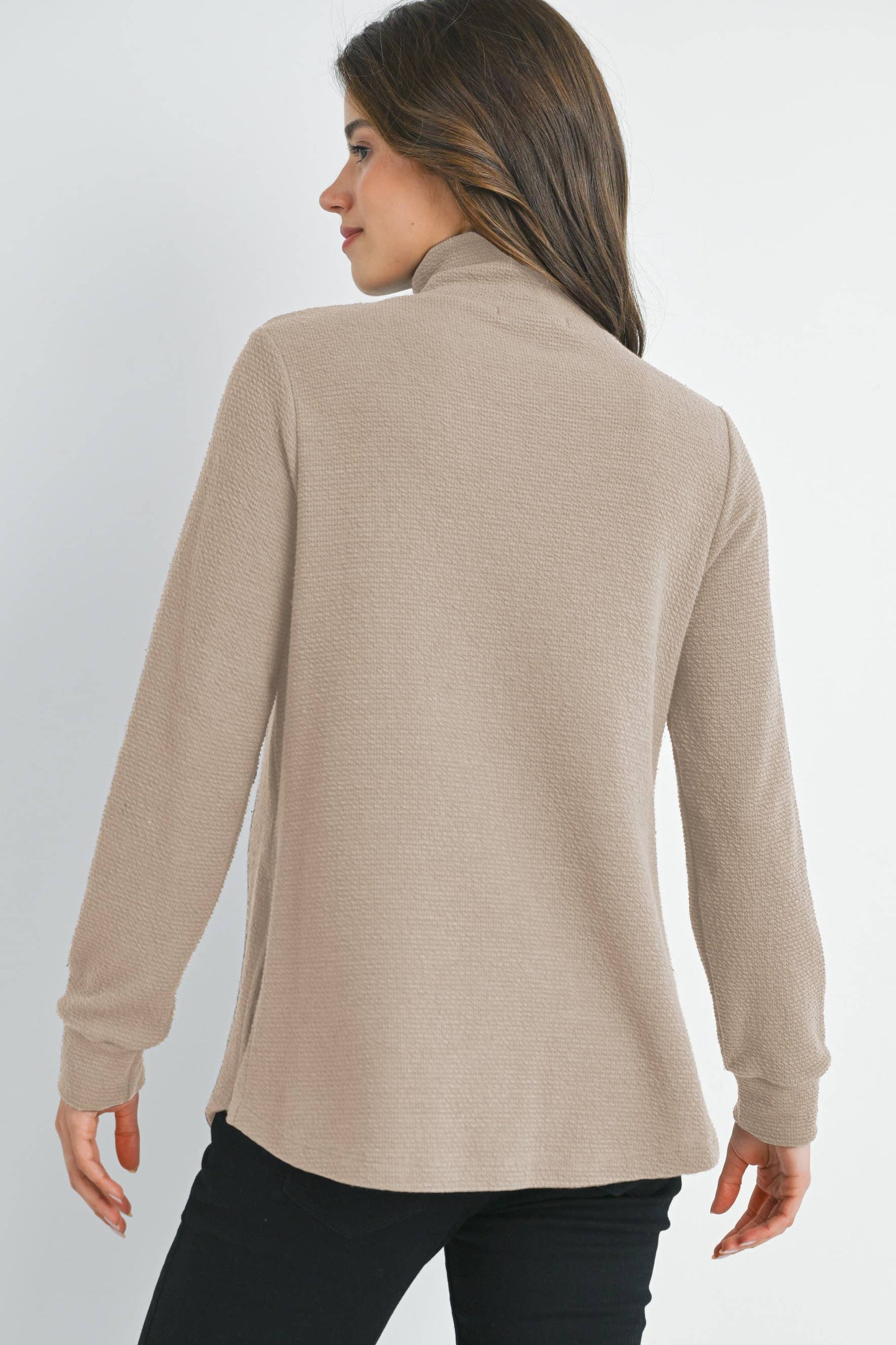 Half Zip Maternity Knit Top