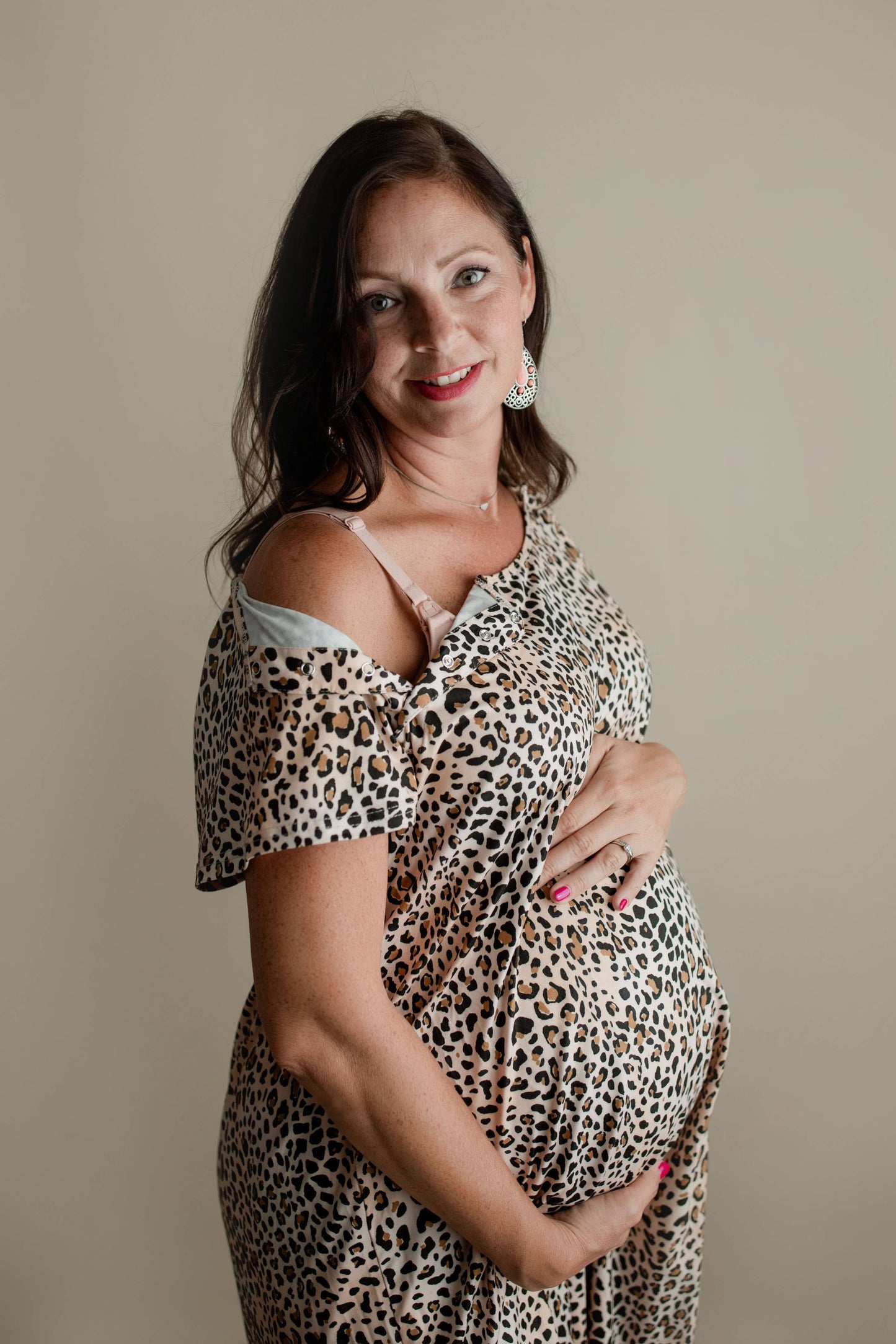 Leopard Labor and Delivery/ Nursing Gown