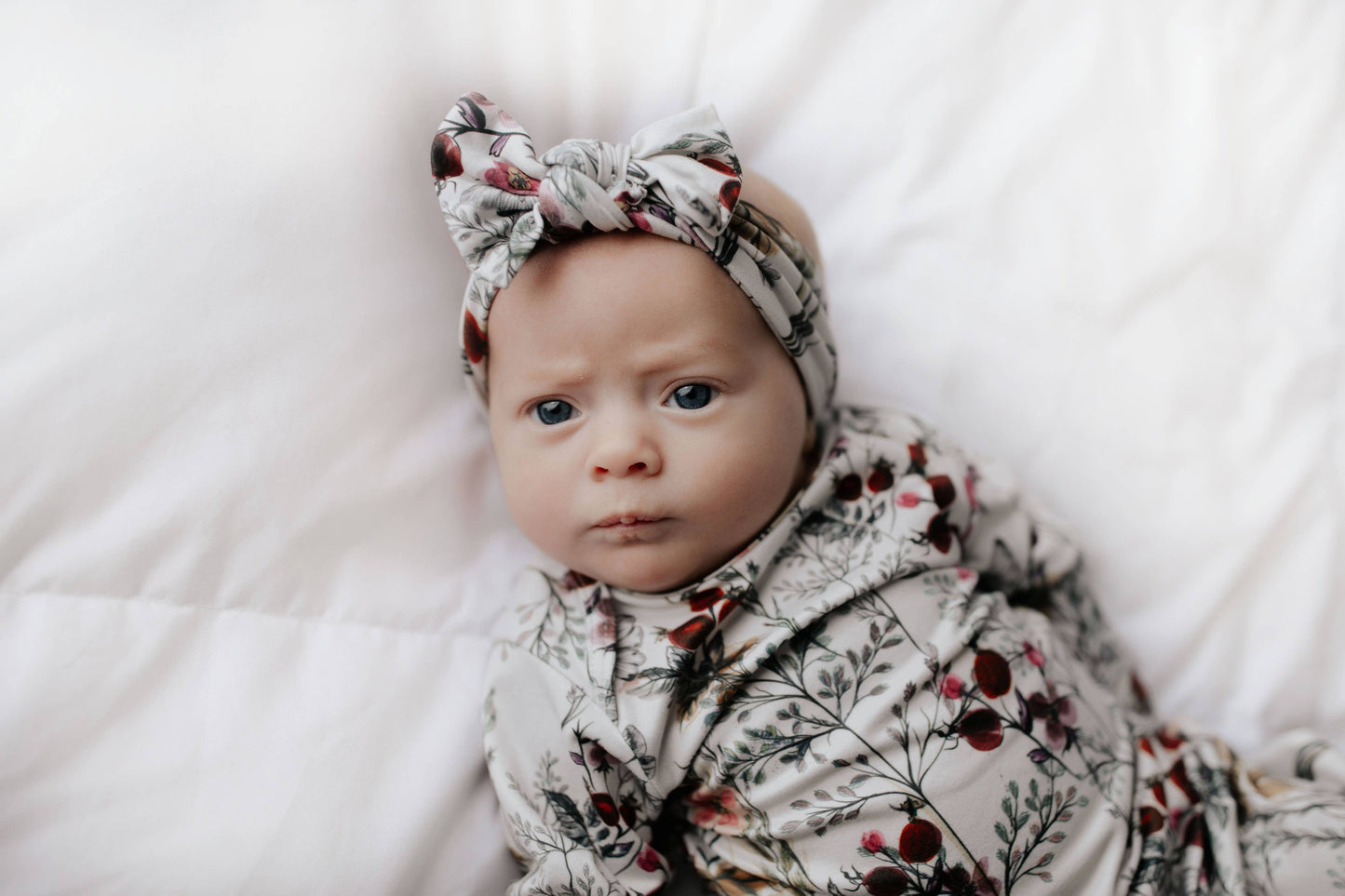 Floral Flower Knotted Gown/Hat