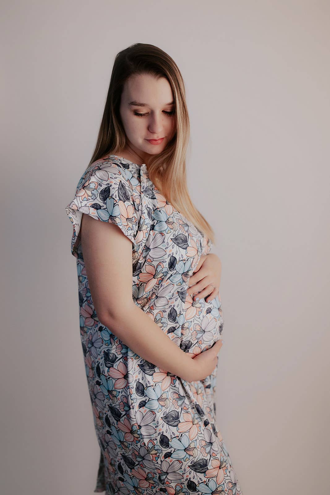 Flower Bloom Labor and Delivery/ Nursing Gown