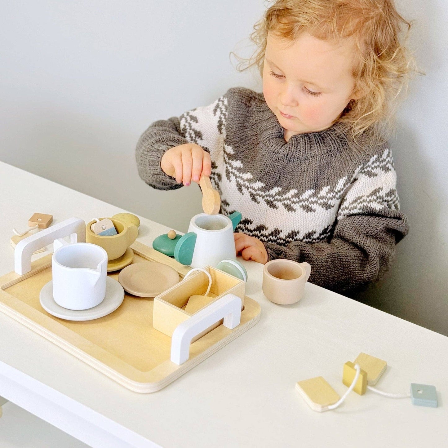 Wooden Tea Party Set