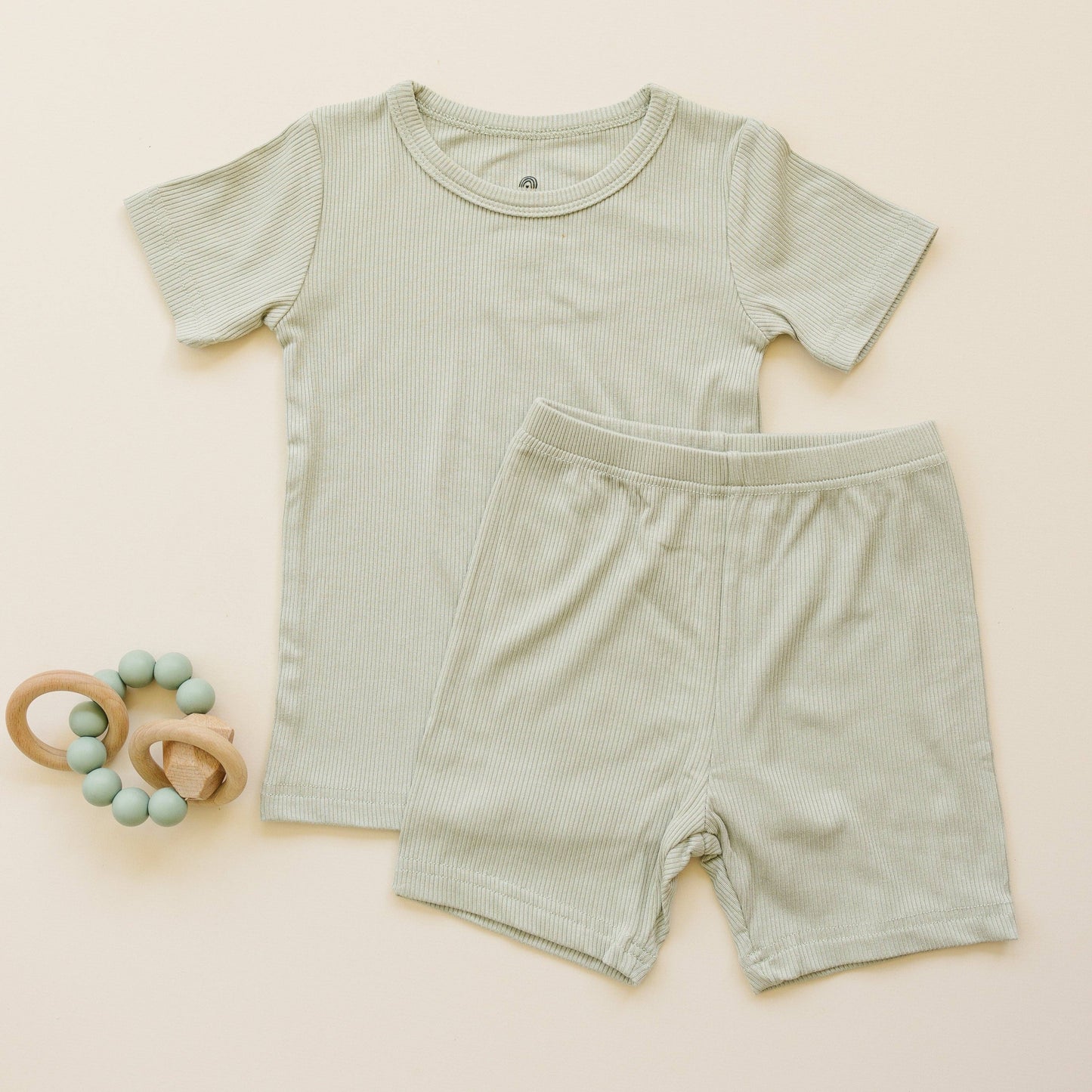 Solid Ribbed Bamboo 2pc Pajamas