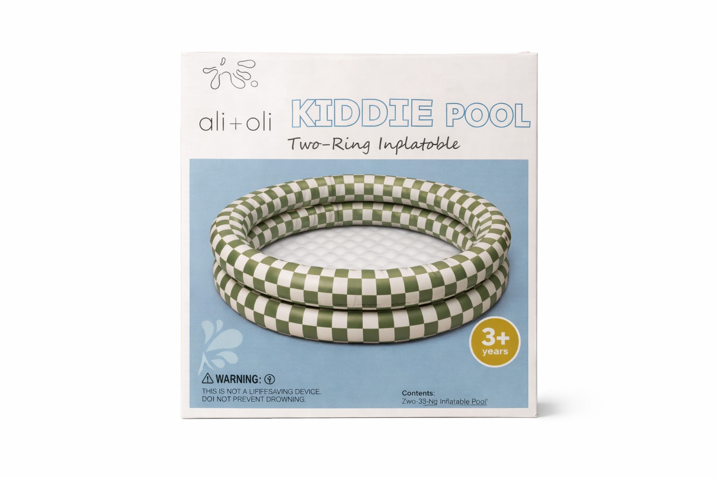 Ali+Oli Two-Ring Inflatable Kiddie Pool
