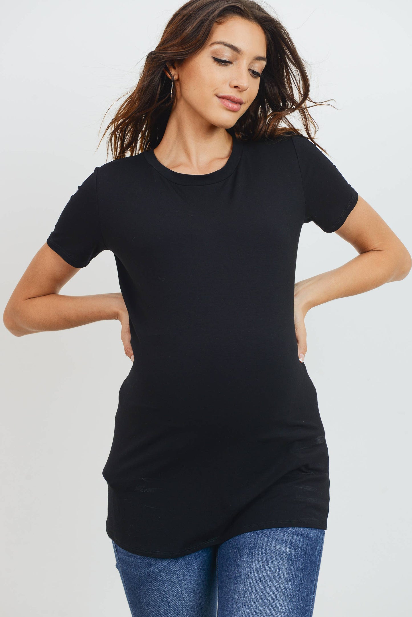 Maternity Fitted Short Sleeve Tee
