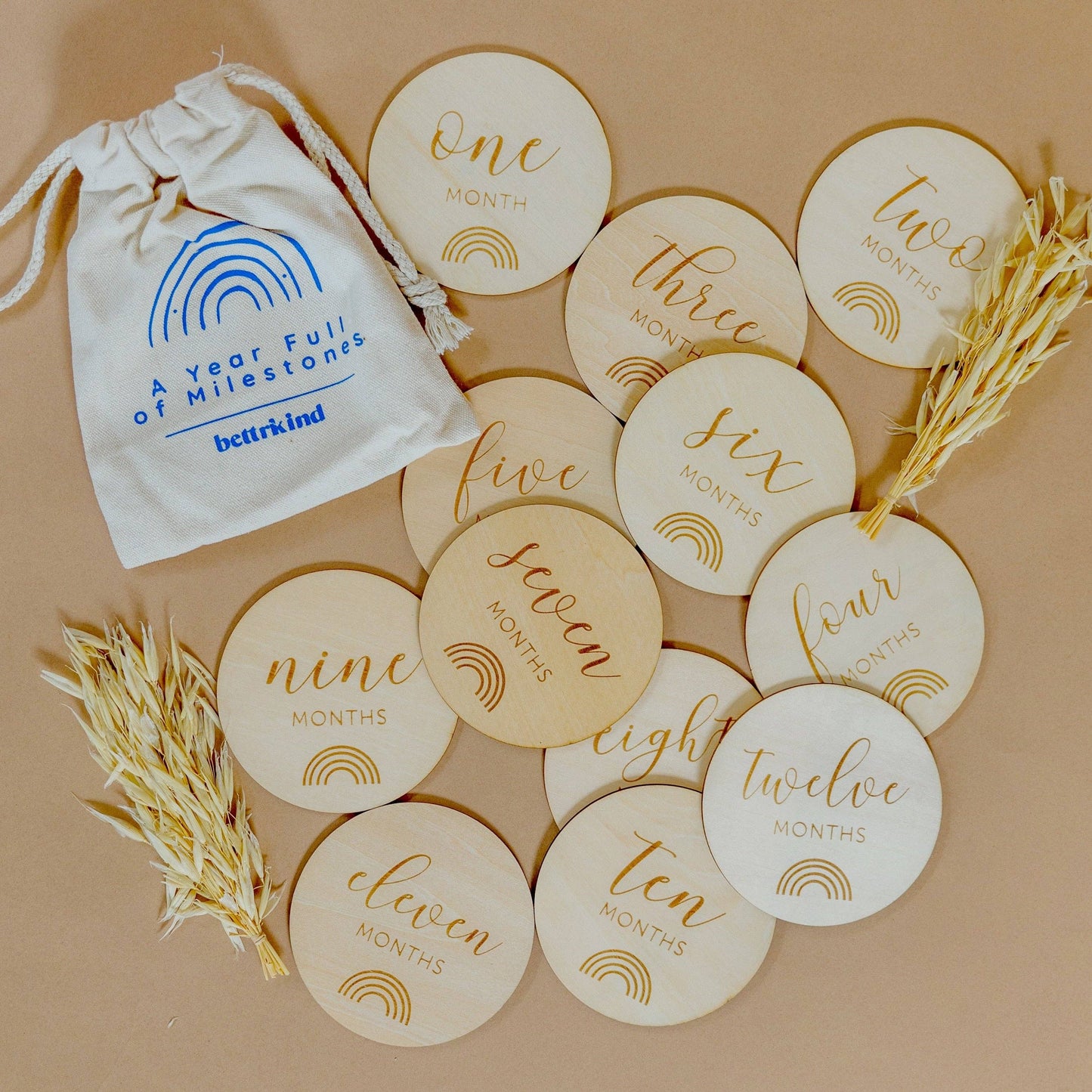 Wooden Milestone Discs
