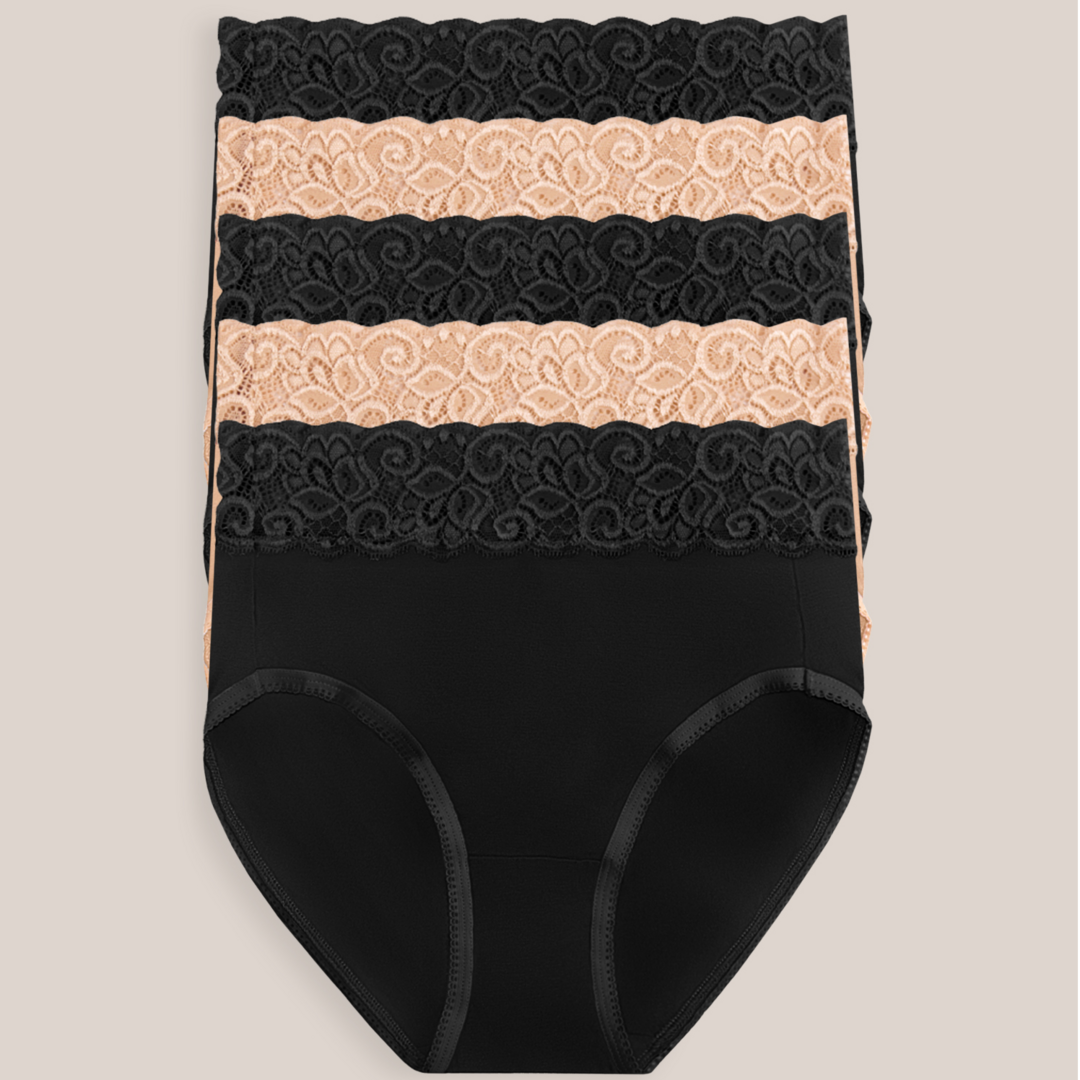 High-Waisted Postpartum Recovery Panties 5pk