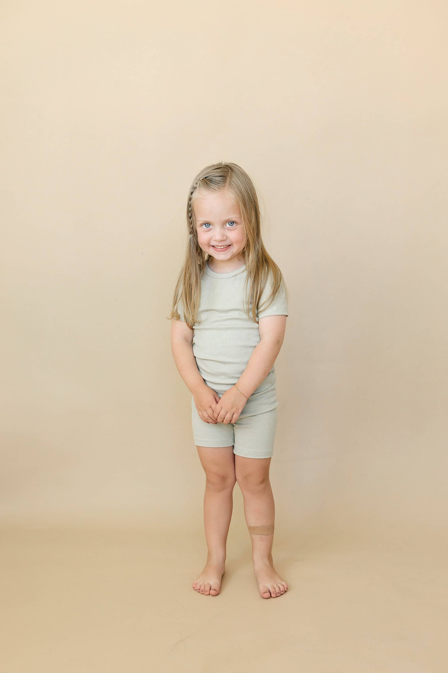 Solid Ribbed Bamboo 2pc Pajamas