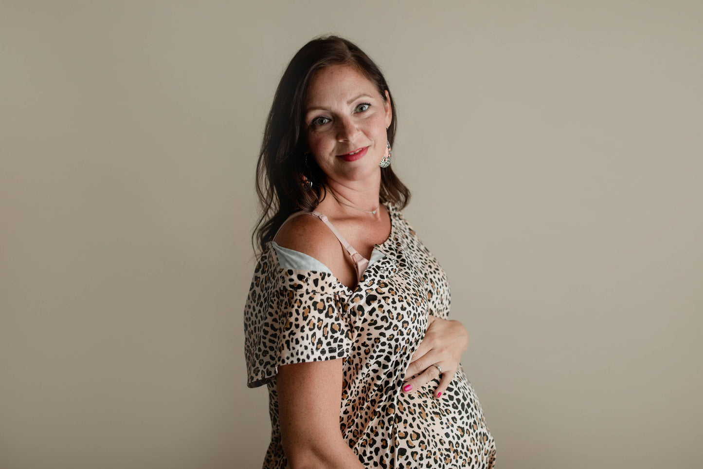 Leopard Labor and Delivery/ Nursing Gown