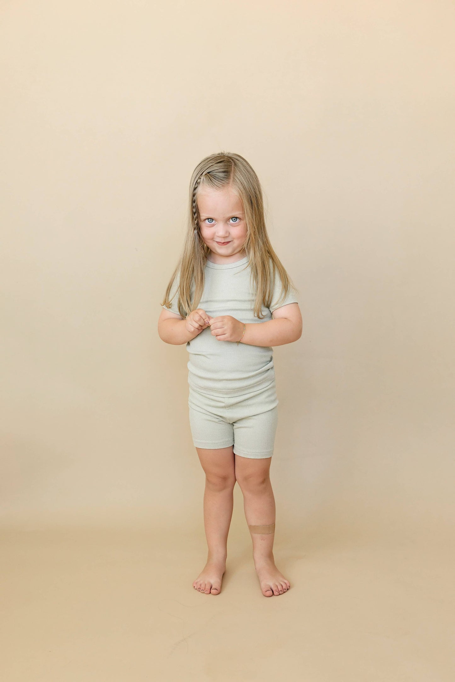 Solid Ribbed Bamboo 2pc Pajamas