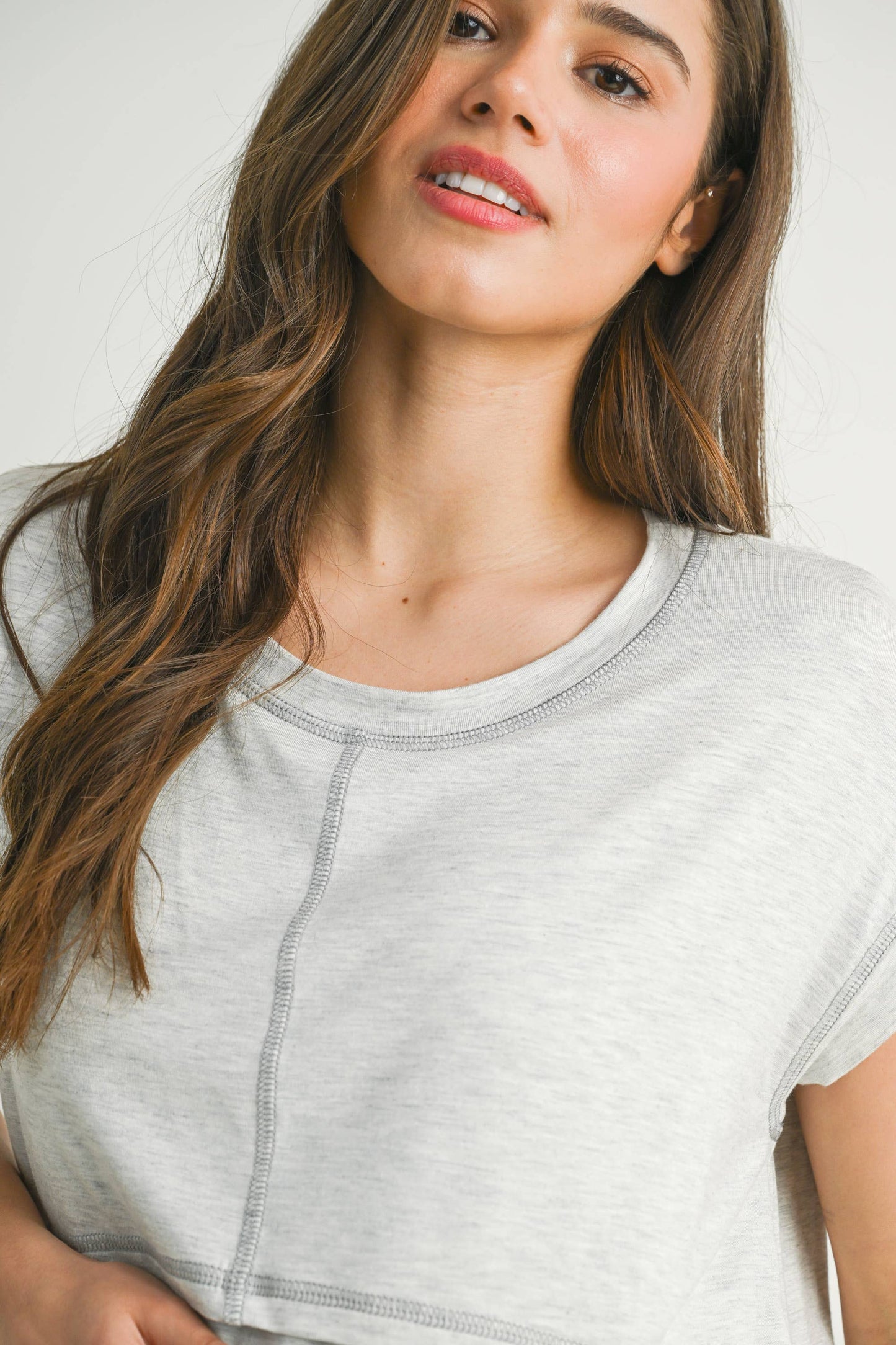 Double Layer Short Sleeve Maternity Nursing Top