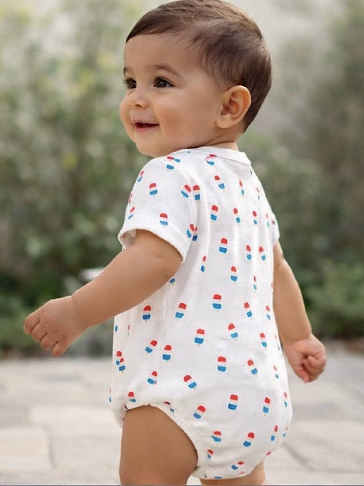 Organic Pointelle T-Shirt Bubble / Popsicle