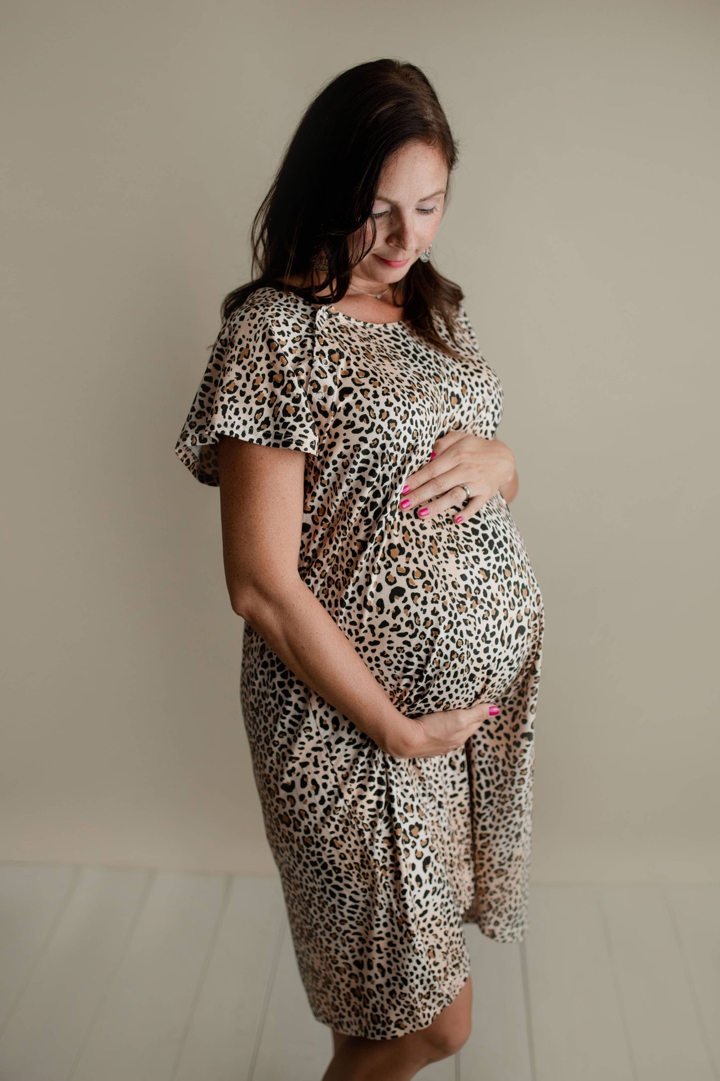 Leopard Labor and Delivery/ Nursing Gown