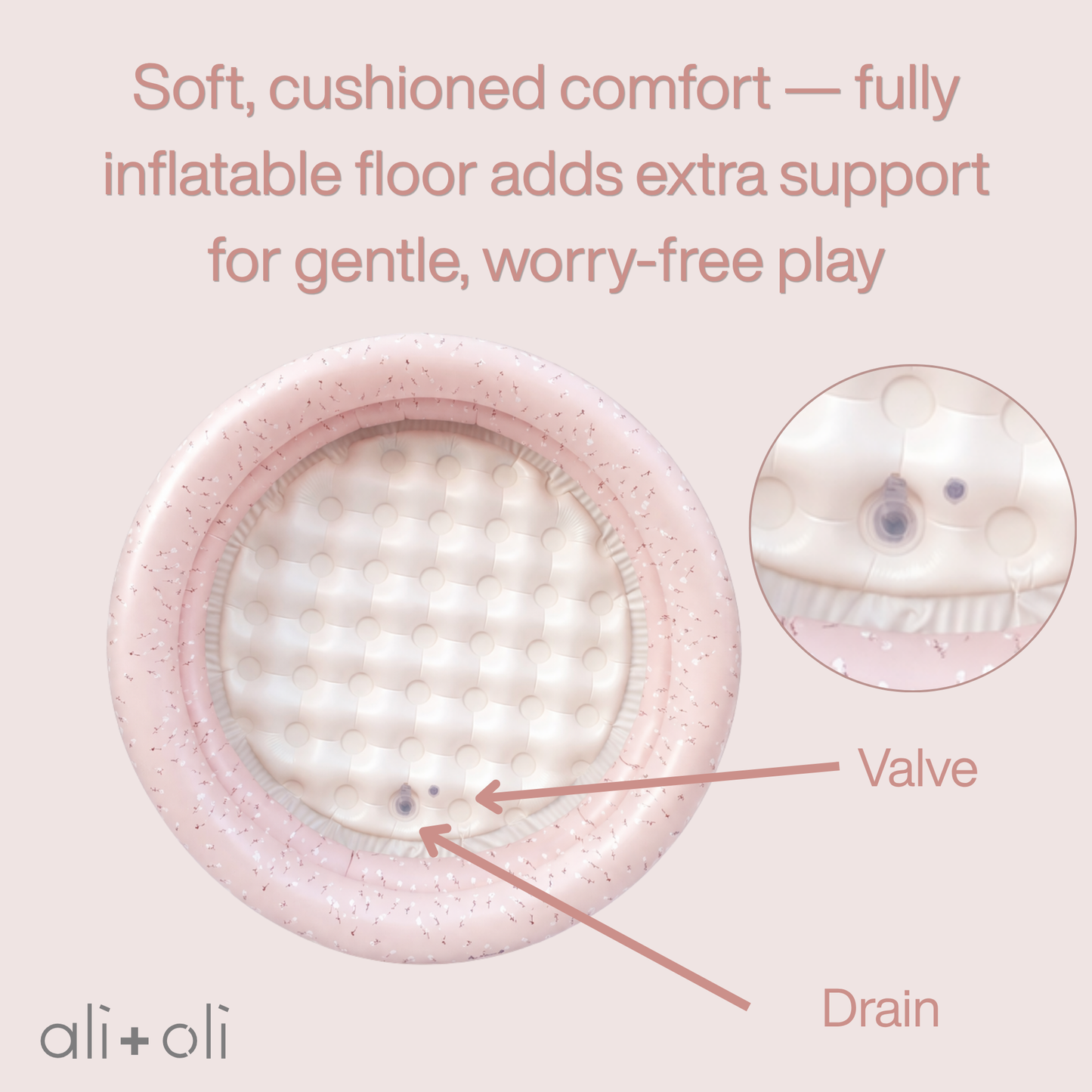 Ali+Oli Two-Ring Inflatable Kiddie Pool