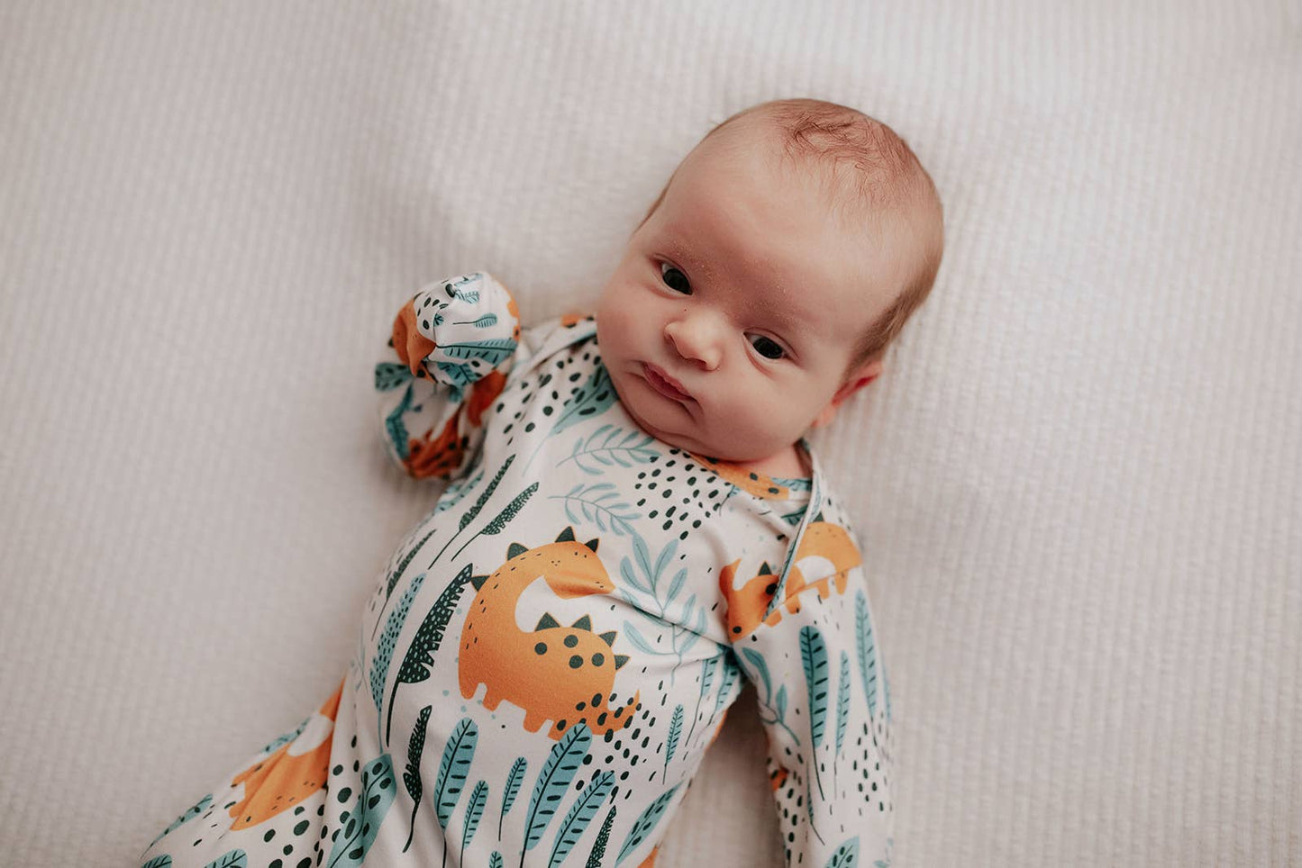 Dinosaur Print Knotted Gown