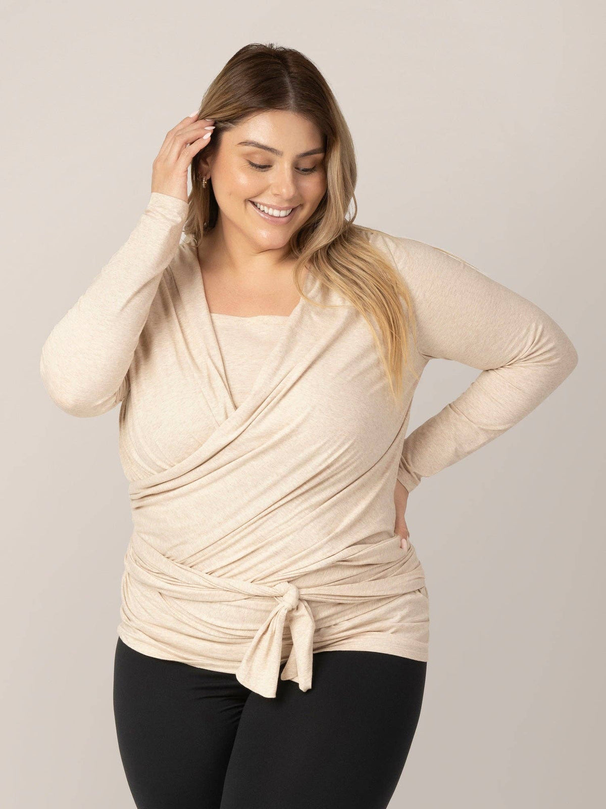 Organic Cotton Skin to Skin Long Sleeve Wrap Top
