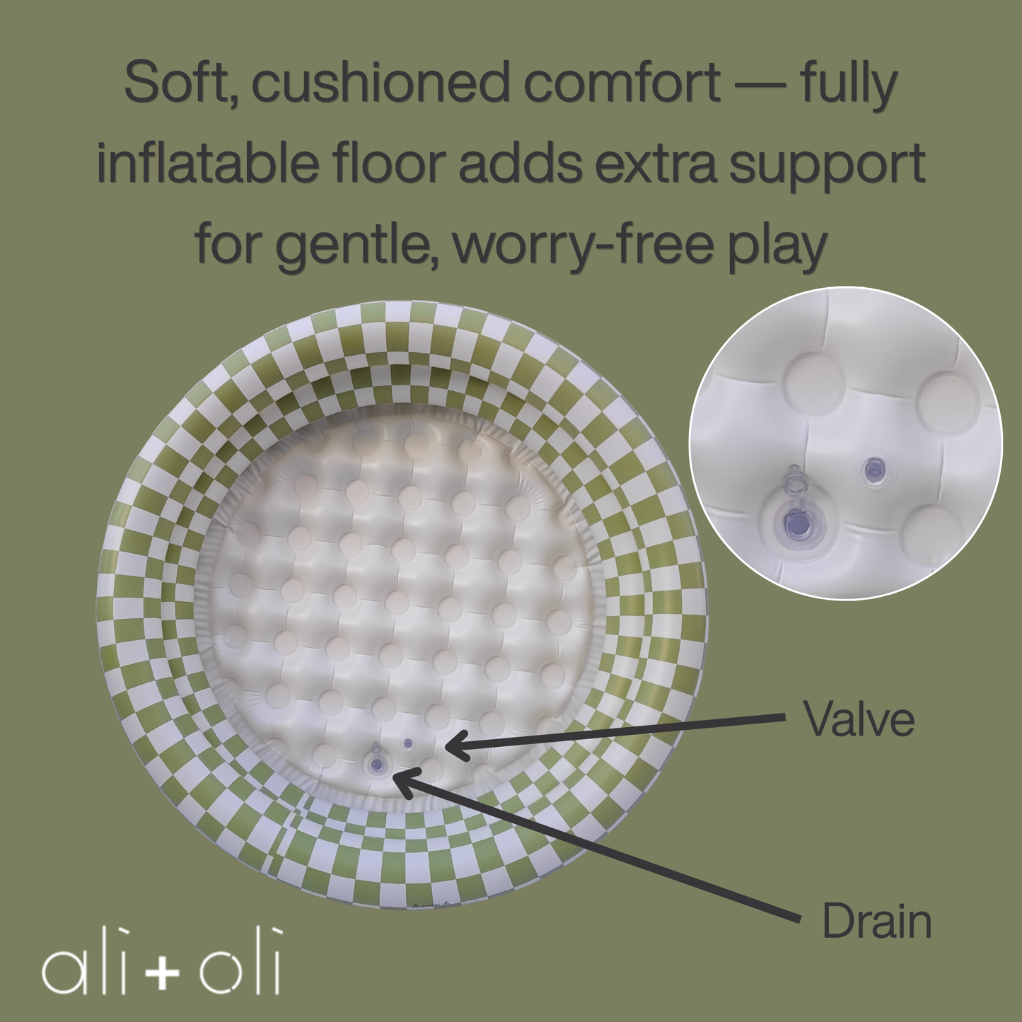 Ali+Oli Two-Ring Inflatable Kiddie Pool