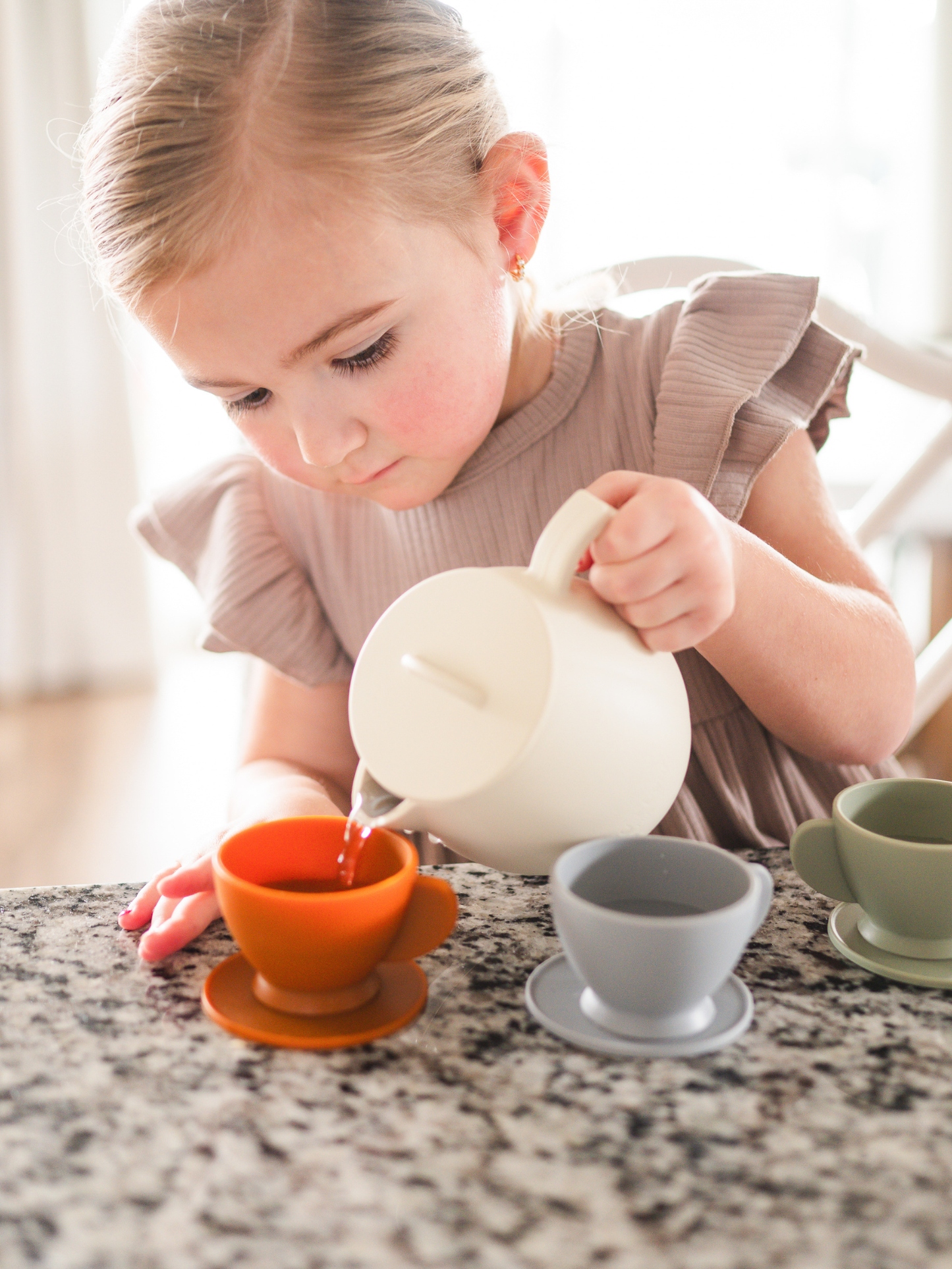 Silicone Tea Set | Kids Pretend Playset