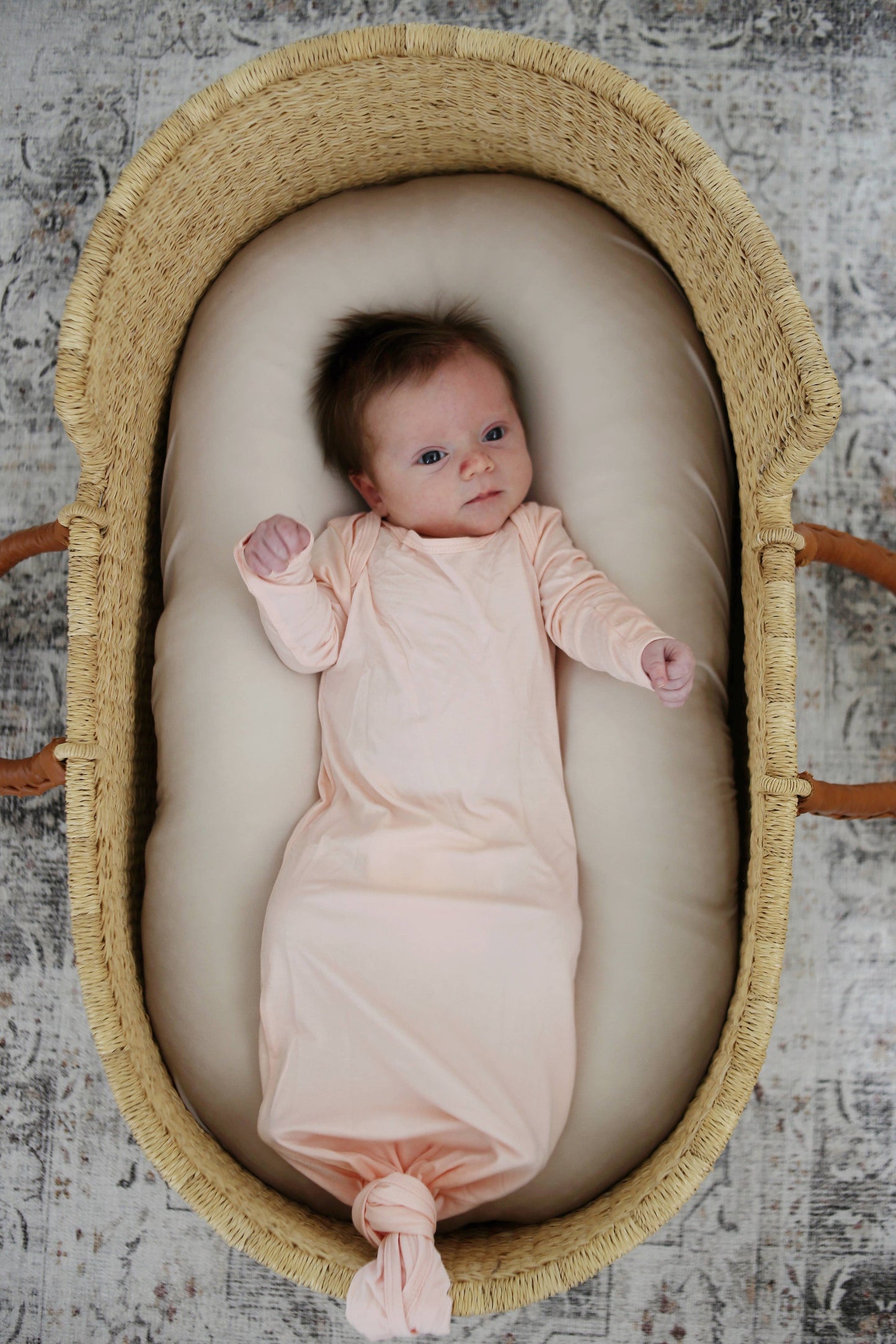 Bamboo Blush Pink Knotted Gown