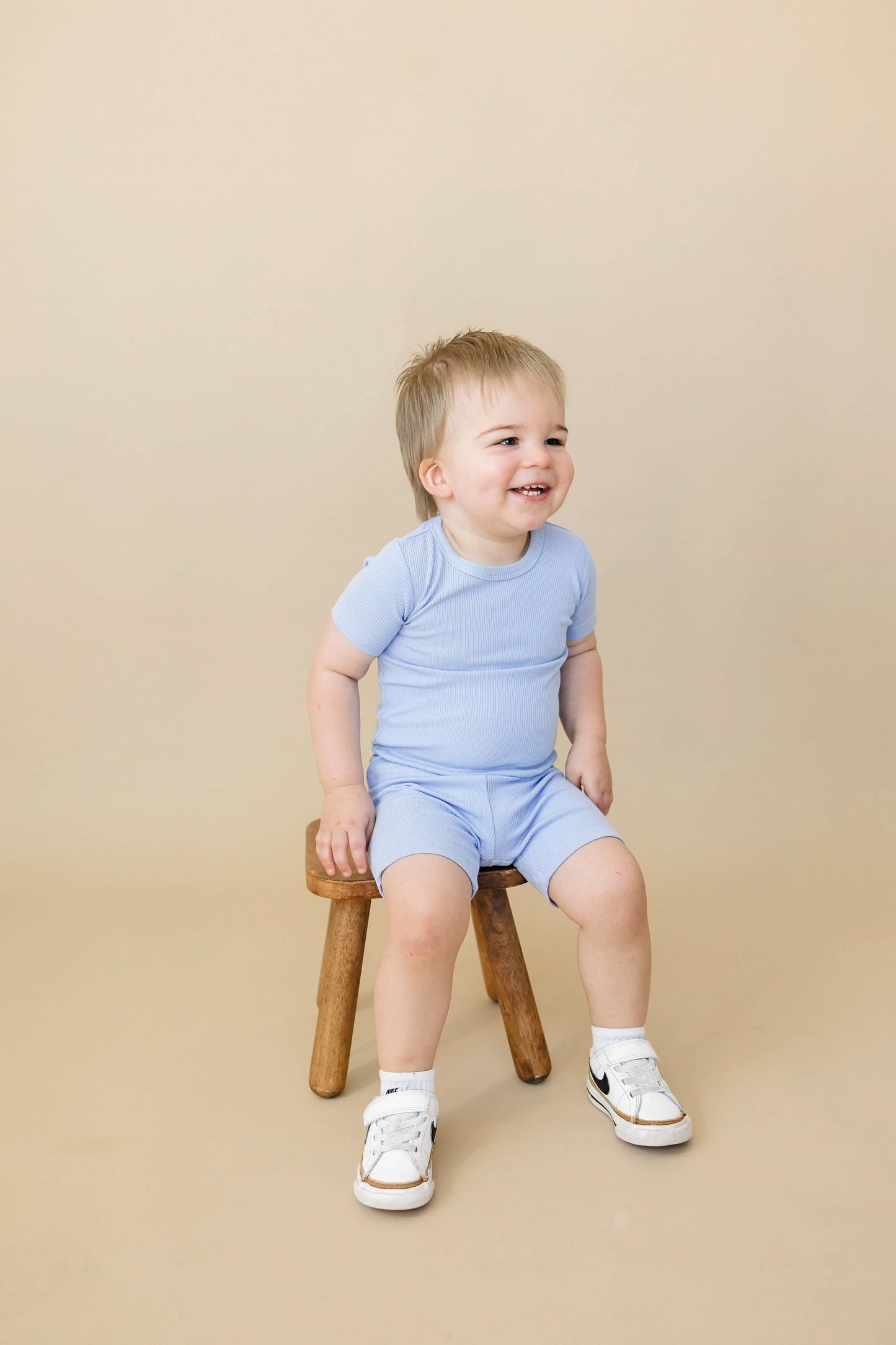 Solid Ribbed Bamboo 2pc Pajamas