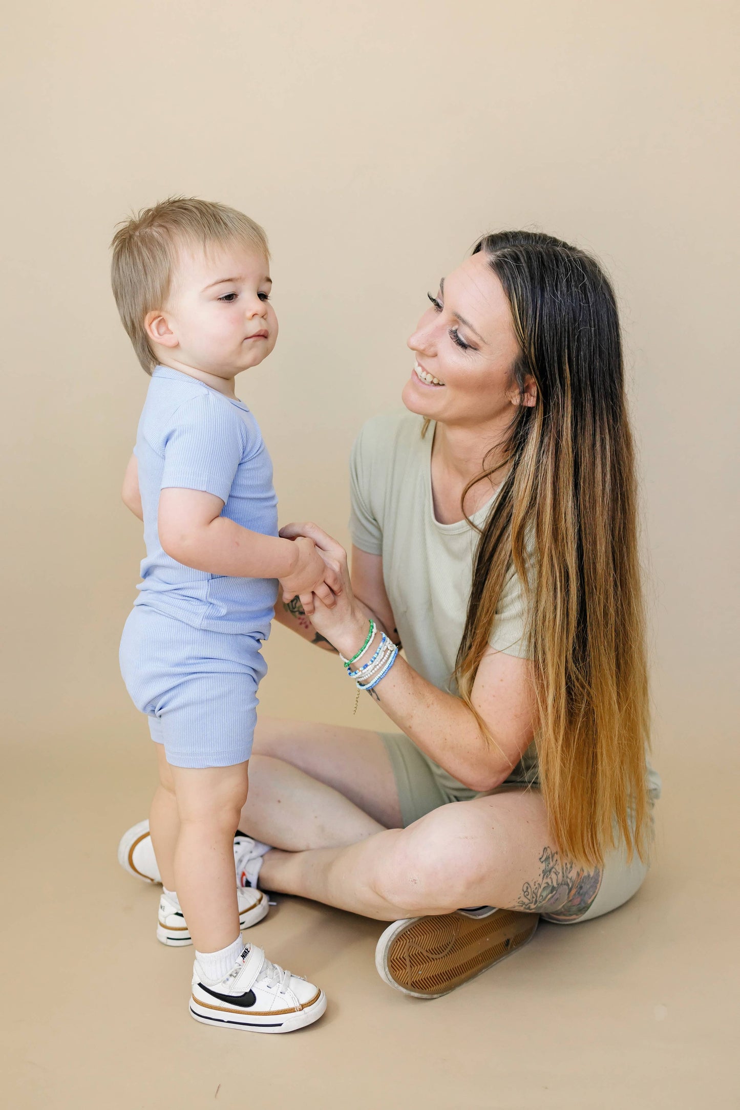 Solid Ribbed Bamboo 2pc Pajamas