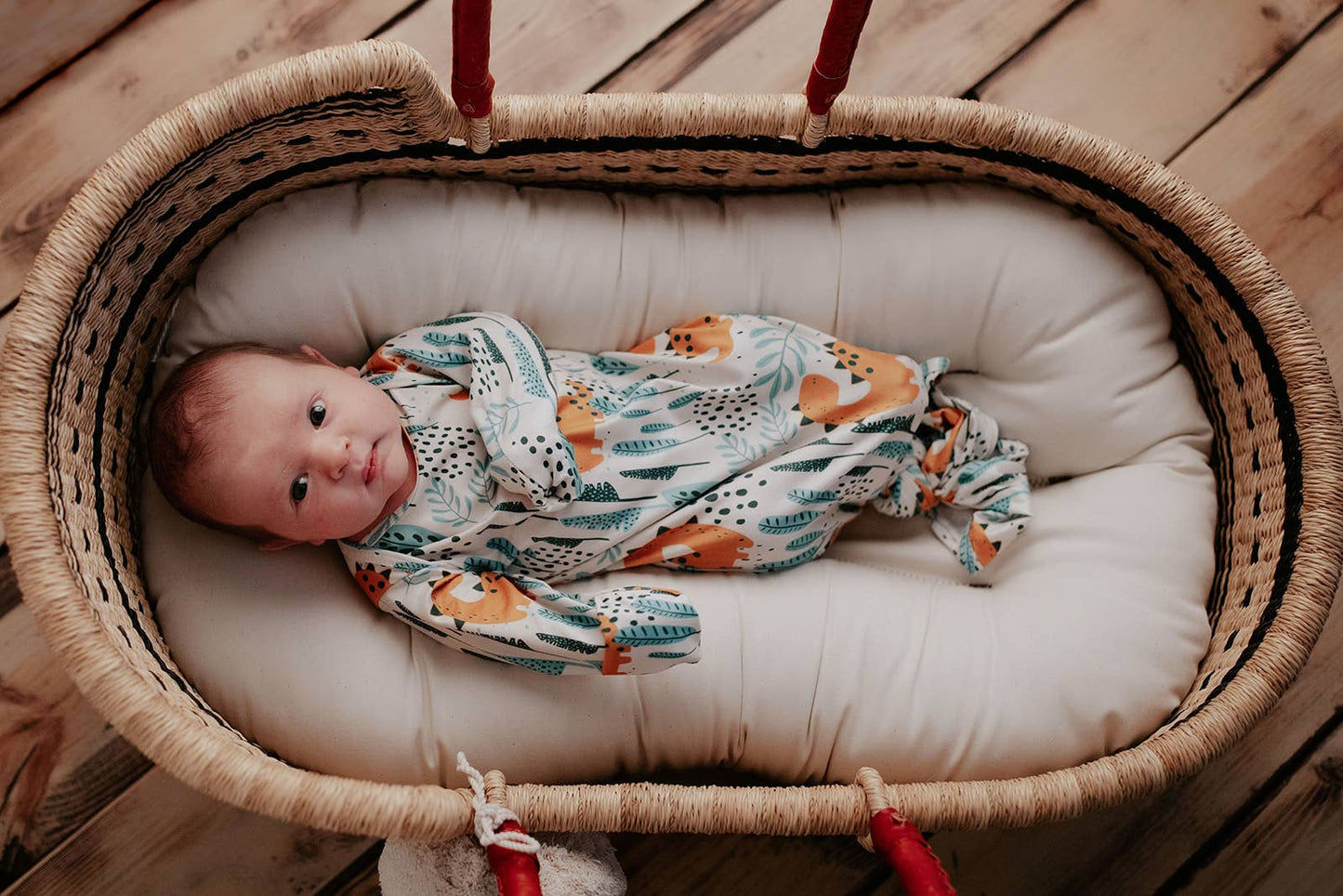 Dinosaur Print Knotted Gown