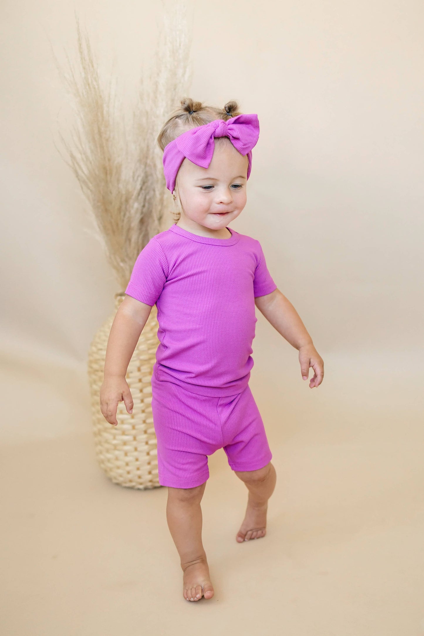Solid Ribbed Bamboo 2pc Pajamas