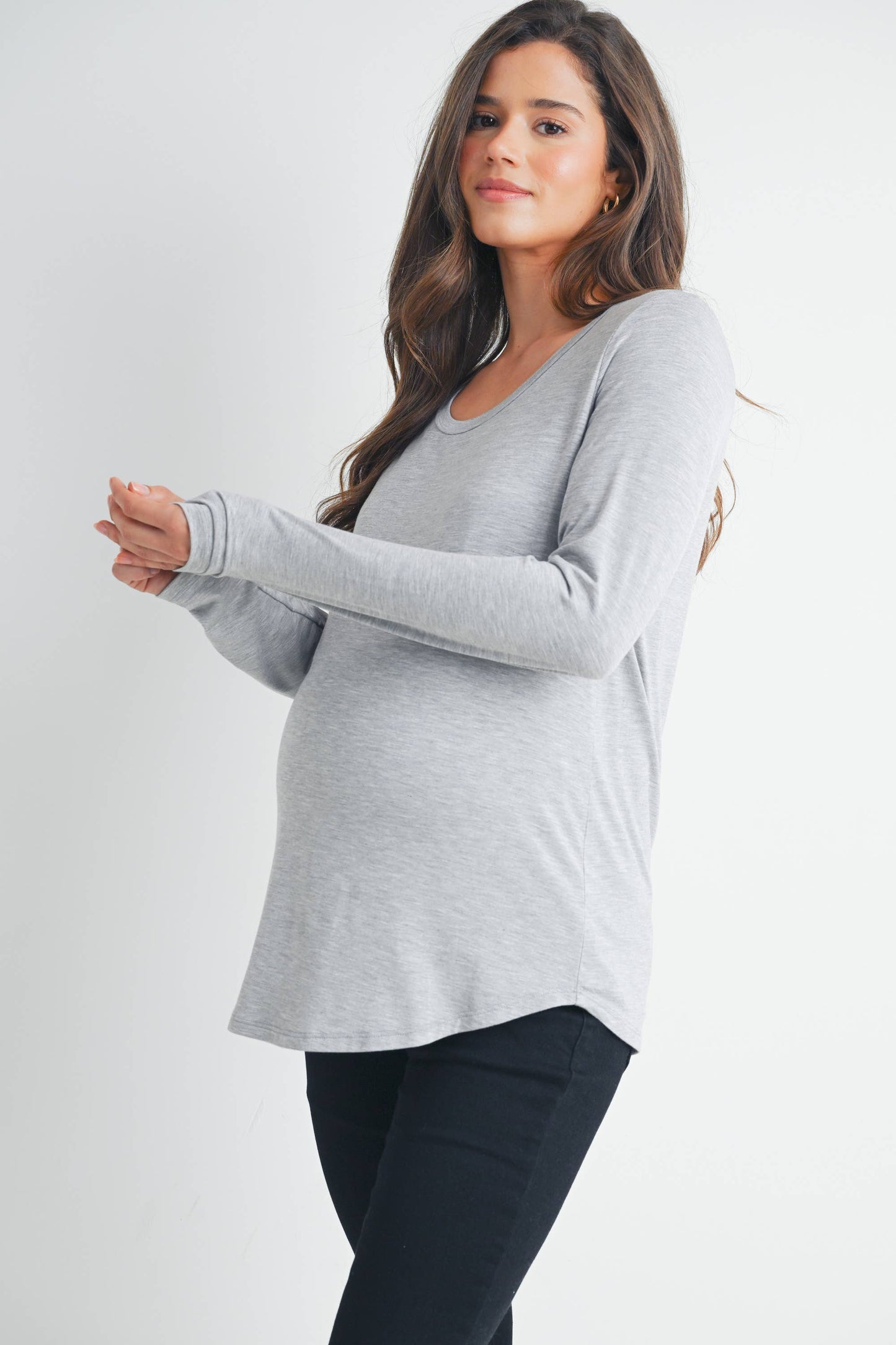 Long Sleeve Nursing/Maternity Top