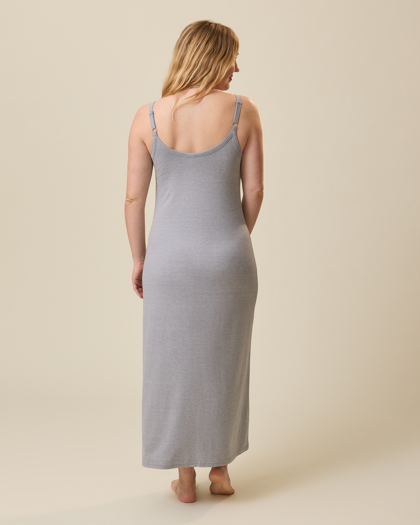 Maternity & Nursing Maxi Dress | Grey Heather