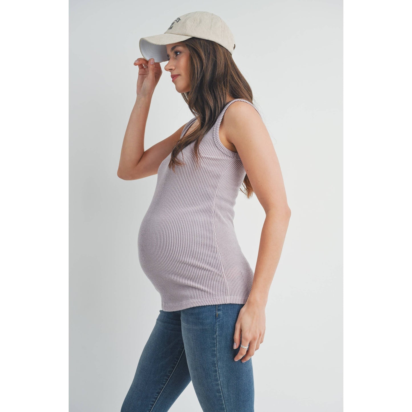 Ribbed Maternity Tank Top