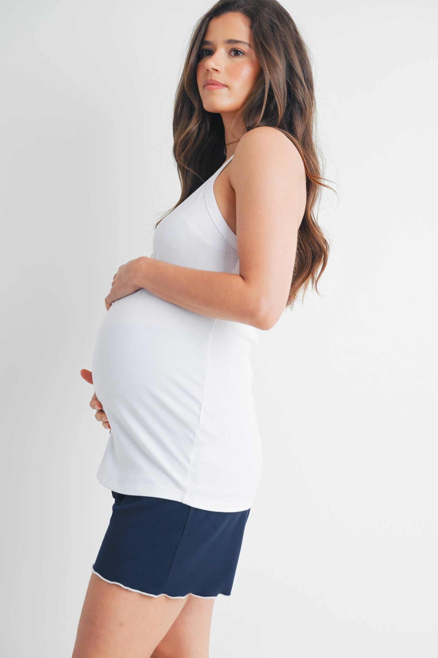 V-Neck Maternity Racerback Tank Top
