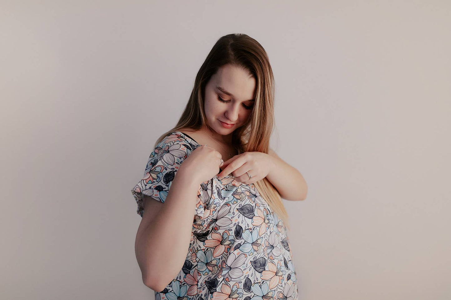 Flower Bloom Labor and Delivery/ Nursing Gown