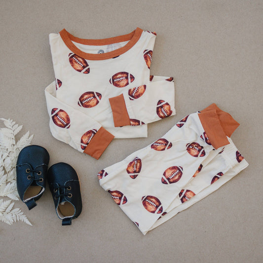 Football 2pc Bamboo Pajamas