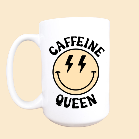 15oz caffeine queen ceramic mug