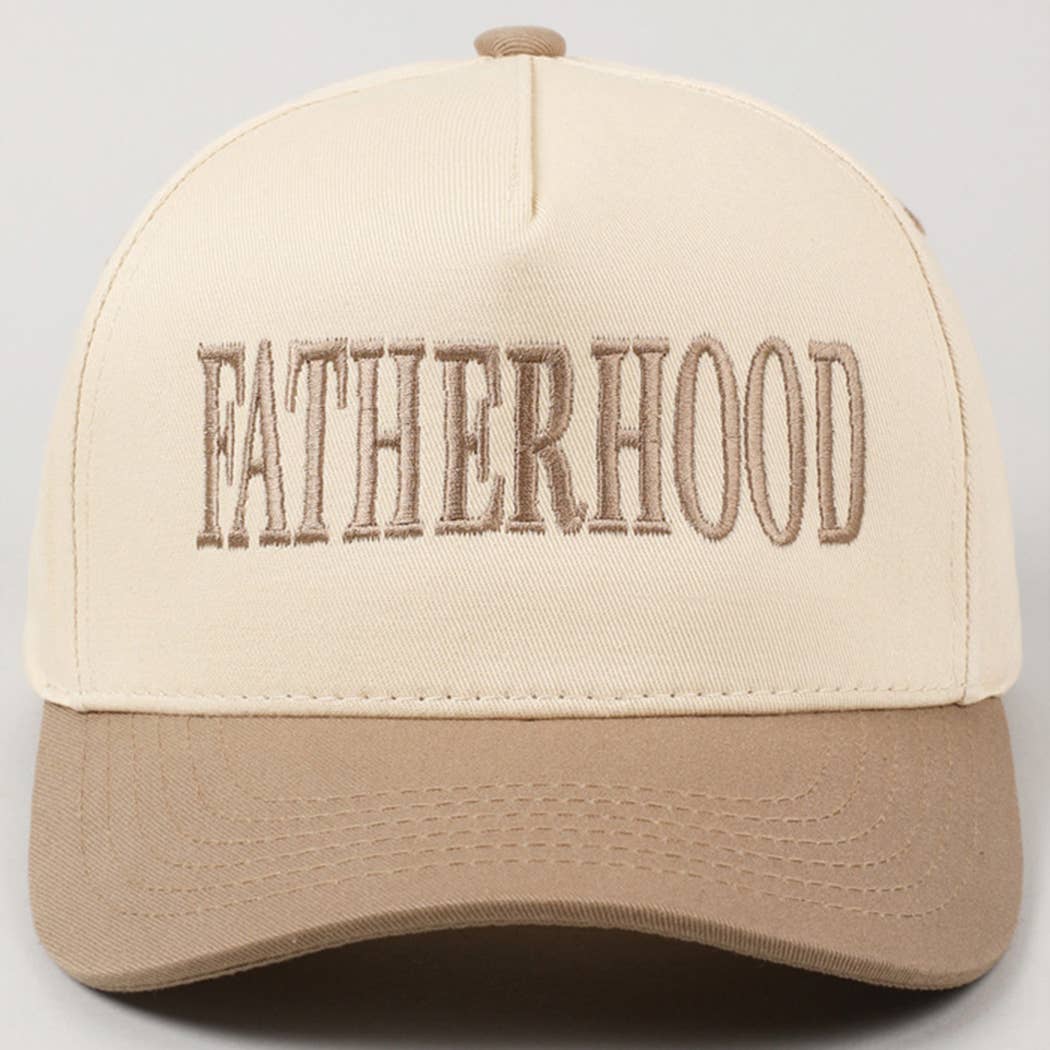 FATHERHOOD Embroidered Two-Tone Trucker Hat