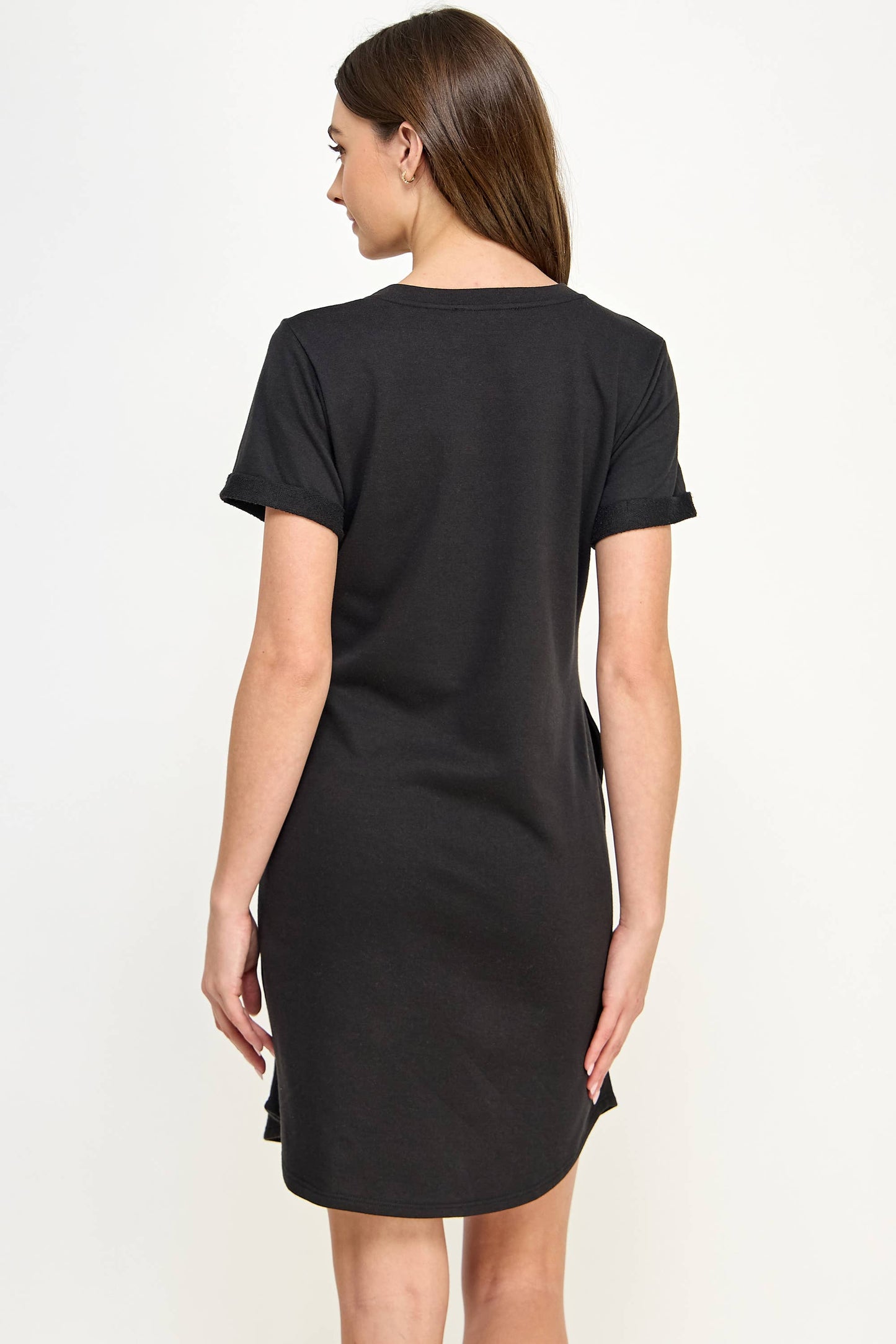 Crew Neck Maternity T-Shirt Dress