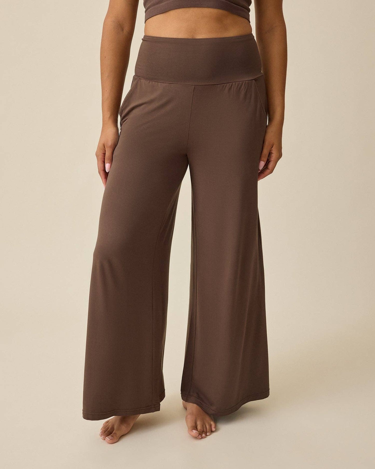 Bamboo Wide Leg Maternity & Postpartum Lounge Pant