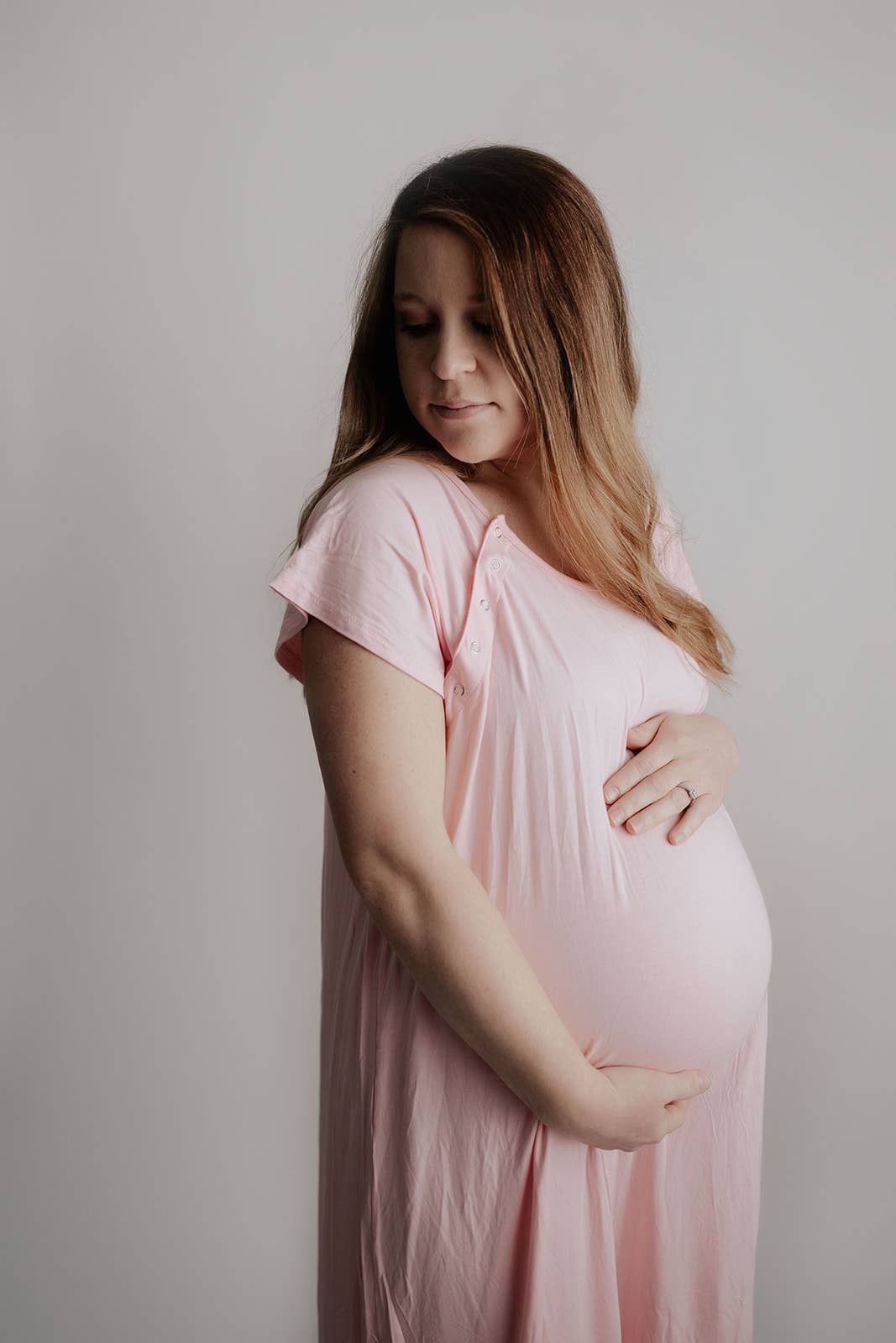 Light Pink Mommy Labor and Delivery/ Nursing Gown